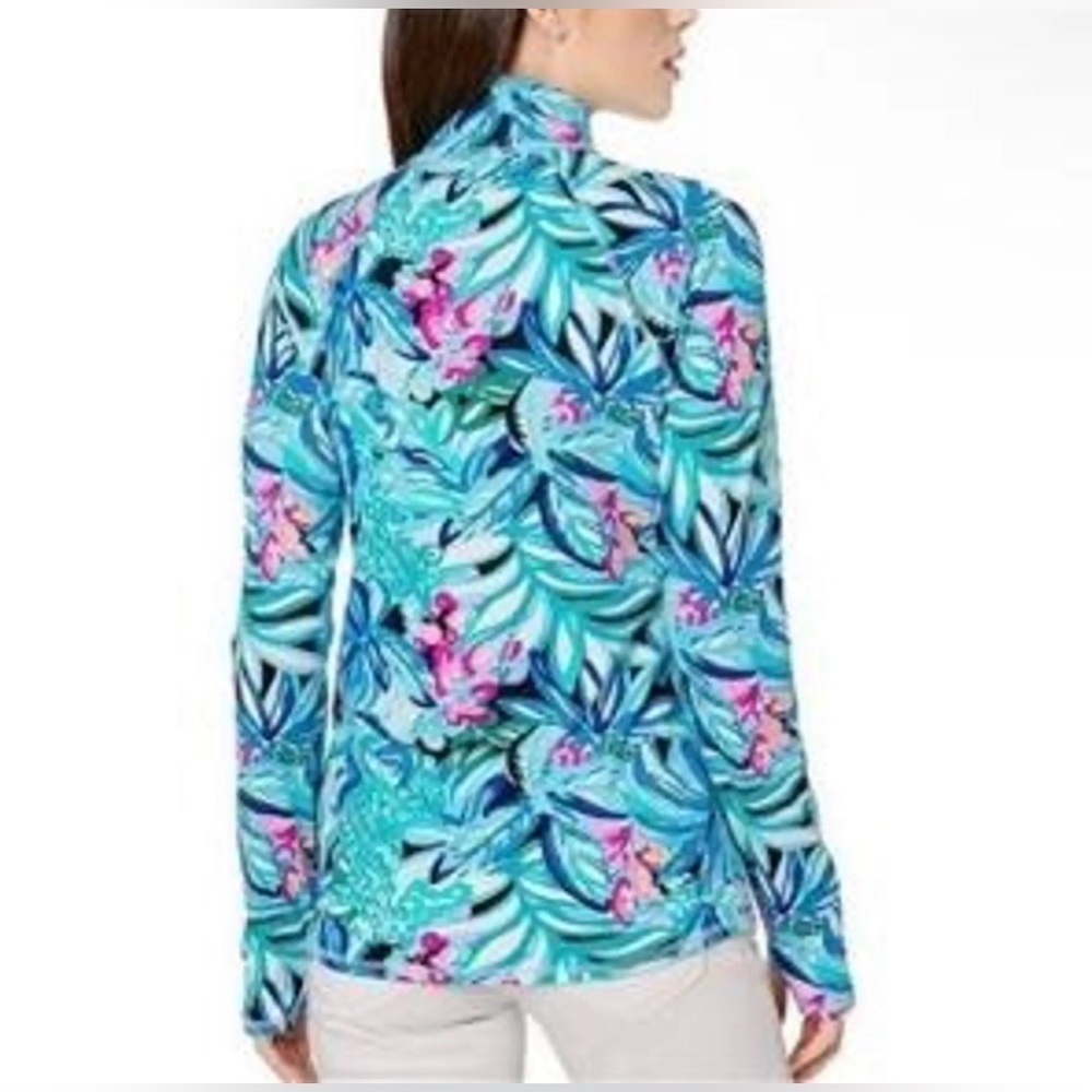 LILLY PULITZER Women’s Luxletic Tropical Print Women's Jacket Size Medium